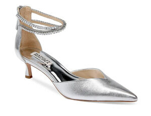 Badgley Mischka Shoes Women's Size 6 Lilibeth Kitten Heel Ankle Strap Dressy